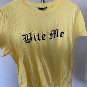 SHEIN Bite Me tshirt
